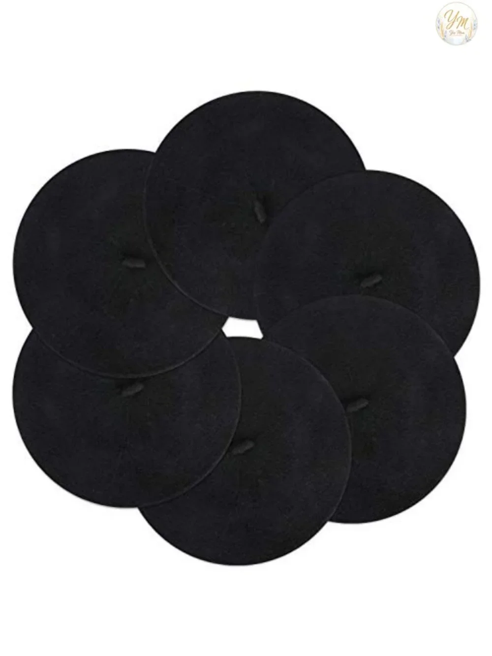 6 Pack Wool Blend French Beret Hats Women Girls Winter Fall Headwear